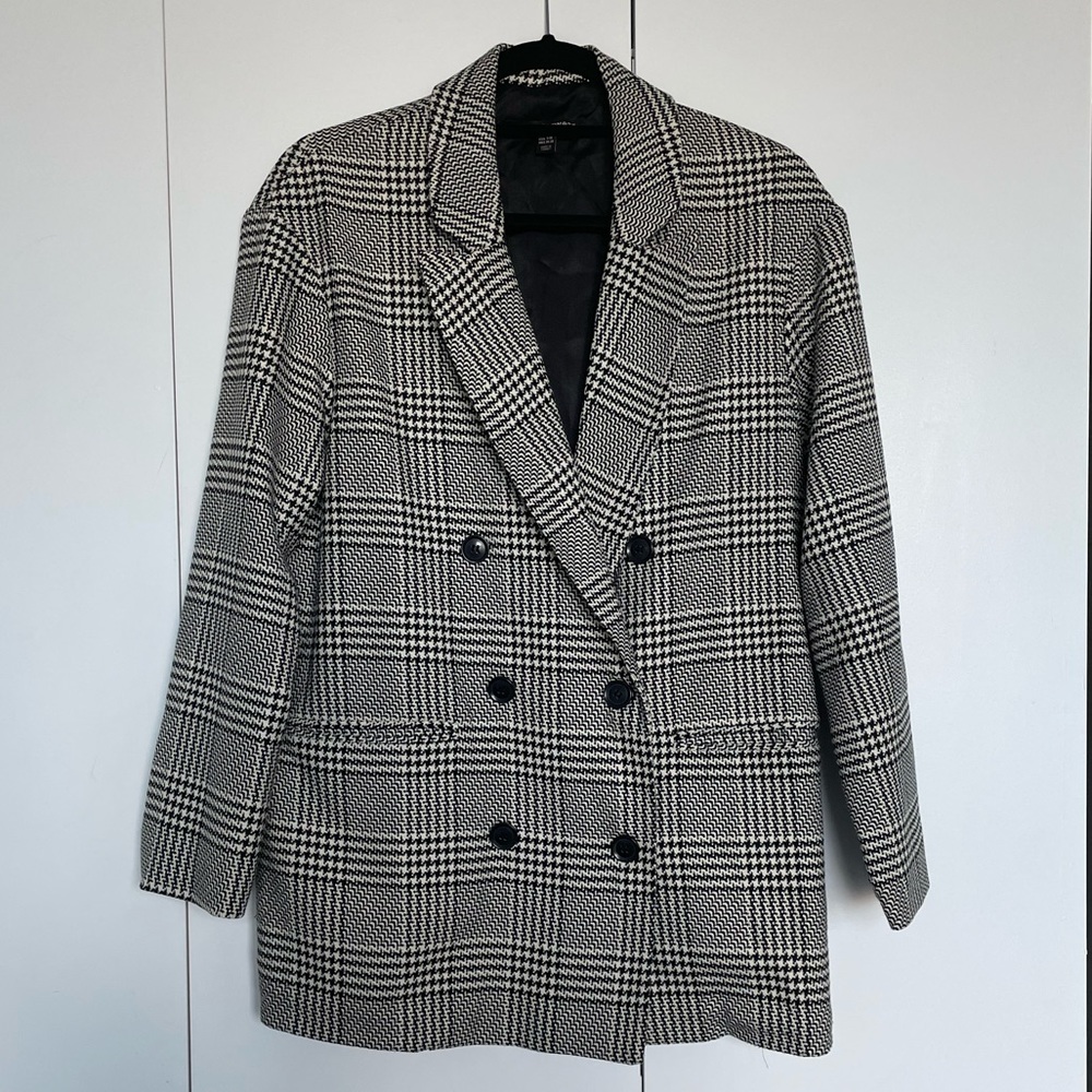 Zara TRF Plaid Blazer